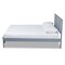 Baxton Studio Adela Grey Finished Wood Full Size Platform Bed 159-9602 - alternate 3